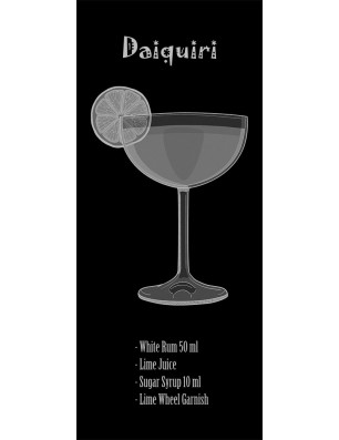 Ganzglastür Daiquiri Gelasert Auf Grauglas