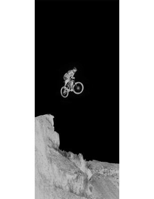 Ganzglastür Biker 2 Gelasert Auf Grauglas