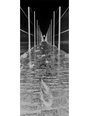 Ganzglastür Weg Gelasert Auf Grauglas