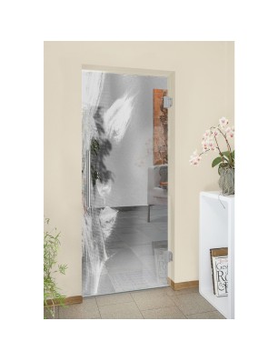 Pendeltür Silhuette Gelasert Auf Klarglas