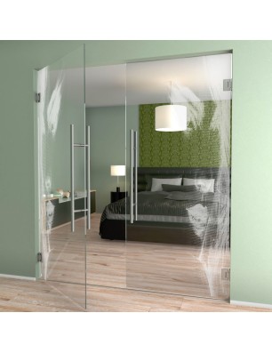 Pendeltür Silhuette Gelasert Auf Klarglas