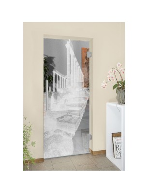 Pendeltür Greece Gelasert Auf Klarglas