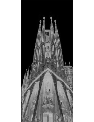 Pendeltür Barcelona Gelasert Auf Klarglas