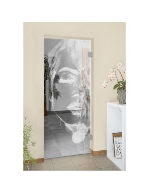 Pendeltür Silhuette II Gelasert Auf Klarglas