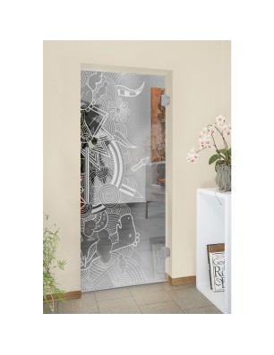 Pendeltür Kid Misc Gelasert Auf Klarglas