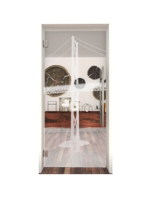 Pendeltür Golden Gate Gelasert Auf Klarglas