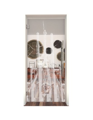 Pendeltür München Gelasert Auf Klarglas