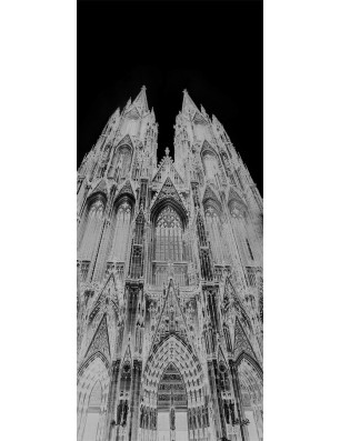 Pendeltür Köln Gelasert Auf Klarglas