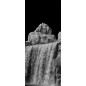 Pendeltür Wasserfall II Gelasert Auf Klarglas Pendeltür Wasserfall II Gelasert Auf Klarglas