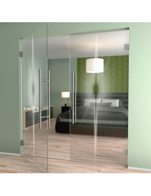 Pendeltür Blend Gelasert Auf Klarglas