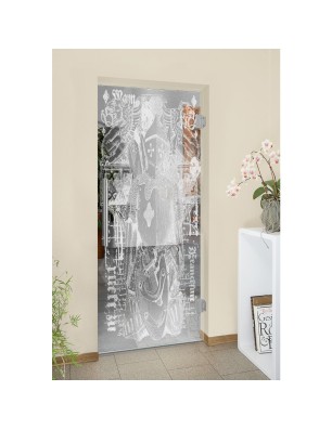 Pendeltür Ritter Gelasert Auf Klarglas