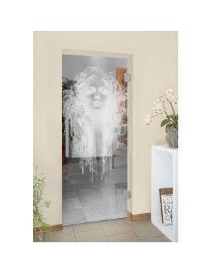 Pendeltür Silhuette III Gelasert Auf Klarglas