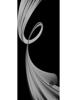 Pendeltür Abstrakt 5 Gelasert Auf Klarglas