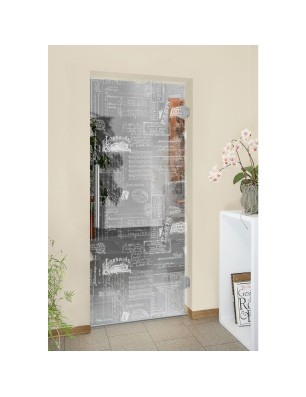 Pendeltür Post Office Gelasert Auf Klarglas