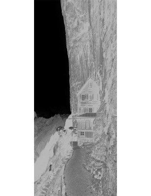 Pendeltür Klippe III Gelasert Auf Klarglas