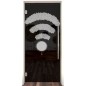 Pendeltür Kaffee - Wifi Gelasert Auf Grauglas Pendeltür Kaffee - Wifi Gelasert Auf Grauglas
