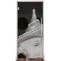 Pendeltür Eifelturm Gelasert Auf Grauglas Pendeltür Eifelturm Gelasert Auf Grauglas