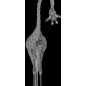 Pendeltür Giraffenhals Gelasert Auf Grauglas Pendeltür Giraffenhals Gelasert Auf Grauglas
