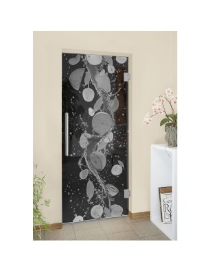 Pendeltür Fruits 2 Gelasert Auf Grauglas