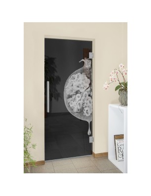 Pendeltür Fruits 4 Gelasert Auf Grauglas