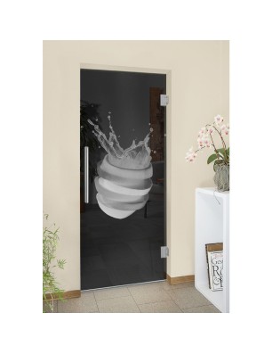 Pendeltür Fruits 6 Gelasert Auf Grauglas