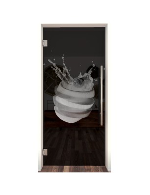 Pendeltür Fruits 6 Gelasert Auf Grauglas