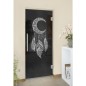 Pendeltür Dreamcatcher Gelasert Auf Grauglas Pendeltür Dreamcatcher Gelasert Auf Grauglas