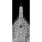 Pendeltür Frauenkirche Gelasert Auf Grauglas Pendeltür Frauenkirche Gelasert Auf Grauglas