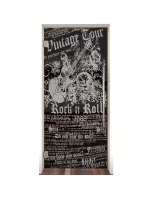 Pendeltür Vintage Tour Gelasert Auf Grauglas