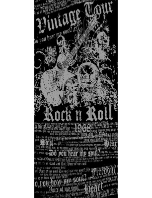 Pendeltür Vintage Tour Gelasert Auf Grauglas