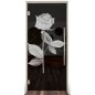 Pendeltür Rose I Gelasert Auf Grauglas Pendeltür Rose I Gelasert Auf Grauglas