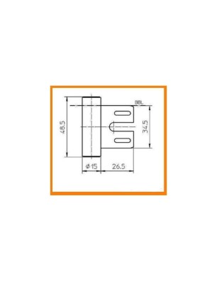 Rahmenteil für Stahlzarge OFFICE (3tlg)