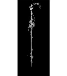Glasschiebetür ECO-LINE Floral Schwert Gelasert Auf Klarglas