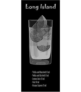Glasschiebetür ECO-LINE Long Island Gelasert Auf Grauglas