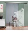Glasschiebetür SLIM-LINE Dreaming Kitty Gelasert Auf Klarglas