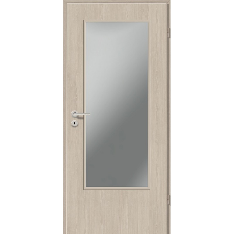 Holztüren - Türblatt CPL - Platineiche mit Lichtausschnitt Holztüren - Türblatt CPL - Platineiche mit Lichtausschnitt