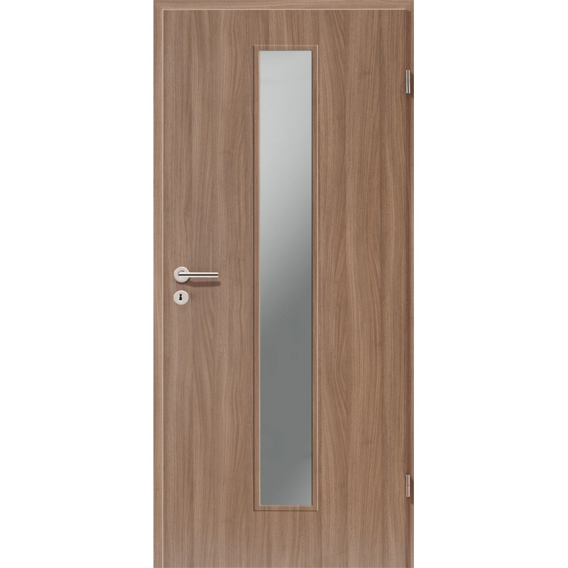 Holztüren - Türblatt CPL - Nussbaum mit Lichtausschnitt LA-1 Holztüren - Türblatt CPL - Nussbaum mit Lichtausschnitt LA-1