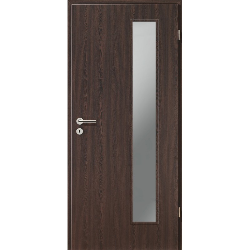 Holztüren - Türblatt CPL - Wenge mit Lichtausschnitt LA-1B Holztüren - Türblatt CPL - Wenge mit Lichtausschnitt LA-1B