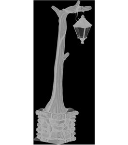 Glasschiebetür SLIM-LINE Baum 2 Gelasert Auf Klarglas