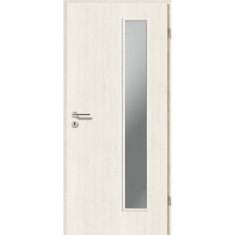 Holztüren - Türblatt CPL - Pinie Weiß mit Lichtausschnitt LA-1B Holztüren - Türblatt CPL - Pinie Weiß mit Lichtausschnitt LA-1B
