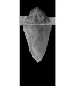 Glasschiebetür PIPE-LINE Eisberg Gelasert Auf Klarglas