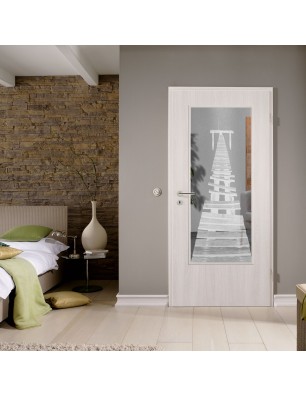 Lichtausschnitt Steg II Gelasert Auf Klarglas