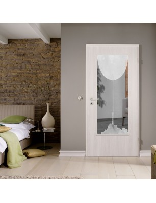 Lichtausschnitt Rakete Gelasert Auf Klarglas