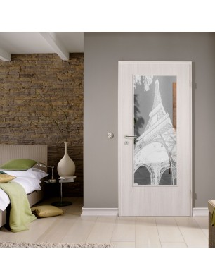 Lichtausschnitt Eifelturm 3 Gelasert Auf Klarglas