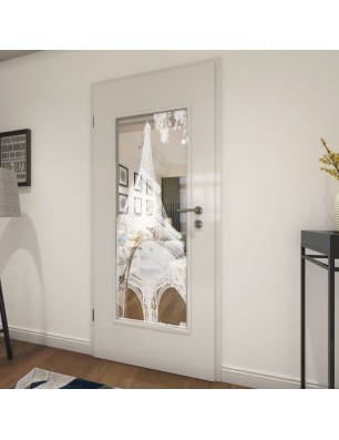 Lichtausschnitt Eifelturm 3 Gelasert Auf Klarglas