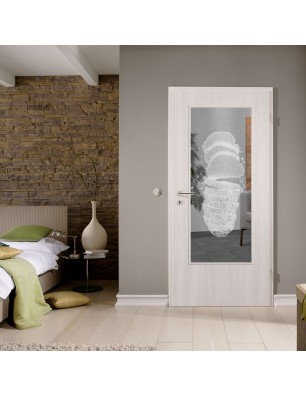 Lichtausschnitt Brotzeit Gelasert Auf Klarglas