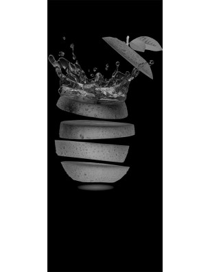 Lichtausschnitt Fruits 3 Gelasert Auf Klarglas