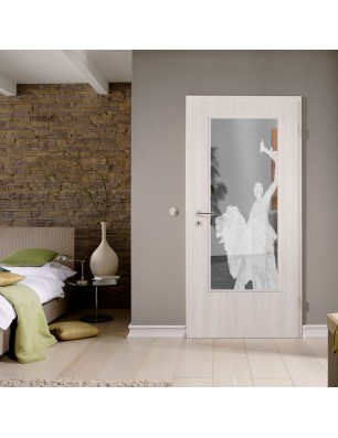 Lichtausschnitt Rom Gelasert Auf Klarglas