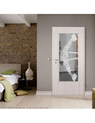 Lichtausschnitt Sushi Gelasert Auf Klarglas