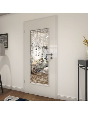 Lichtausschnitt Vintage Tour Gelasert Auf Klarglas